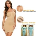 thumbnail image 4 of MISS MOLY Women's Strapless Shaperwear Full Body Slip Seamless Targeted Firm Tummy Control Slip Under Dresses, 4 of 6