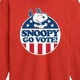 thumbnail image 3 of Peanuts - Snoopy Go Vote - Toddler & Youth Long Sleeve Graphic T-Shirt, 3 of 6