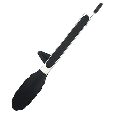 

HESITONE Heat-Resistant BBQ Nylon Food Tong Silicone Cooking Food Serving BBQ Tongs