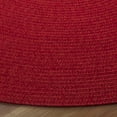 thumbnail image 5 of SAFAVIEH Braided Denica Distressed Machine Washable Reversible Area Rug, Rust/Red, 2' x 4' Half Moon, 5 of 12