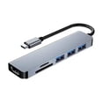 thumbnail image 1 of Adaptador USB tipo C con 3 lectores microSD HDMI USB 3.0 4K, 1 of 2