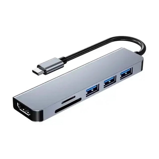 Adaptador USB tipo C con 3 lectores microSD HDMI USB 3.0 4K