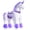 Purple, variant on PonyCycle Ride-On Unicorn Toy with Sound and Hand Brake, Kid-Powered, Ages 4-7, Pink, Ux402