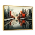 thumbnail image 2 of Designart "modern Future Cityscape I" Cityscapes Floater Framed Canvas Art Print, 2 of 7