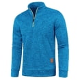 thumbnail image 1 of Men's Half Zip Pullover Without Hood Men for Solid Work Jumper Oversize Winter Sports Work Jumper Sweater Men, 1 of 4