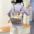 thumbnail image 4 of PENGXIANG Kawaii Shoulder Backpack Korean Japanese Students Totes Schoolbag Hit Color, 4 of 6