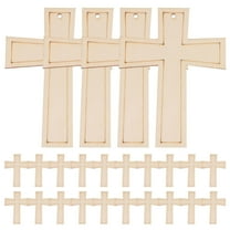 Raindrops  24 Pcs Wooden DIY Crafts Crosses for Crafting Small Paintable Child
