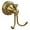 Brass, variant on ABPETE Antique Brass Towel Hook, Brass Bathroom Robe Hook, Rustic Double Towel Hooks Bath Farmhouse Coat Clothes Hook Wall Mounted for Bathroom Kitchen Washroom