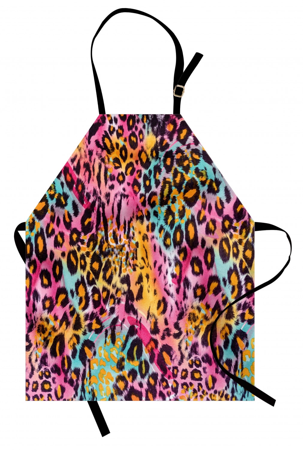 Leopard Print Apron Mottled Exotic Panthera Skin Pattern Colorful ...