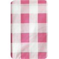 thumbnail image 3 of Newbridge Pink Pastel Easter Farmhouse Check Vinyl Tablecloth With Flannel Backing, Spring Gingham Flannel Backed Vinyl Tablecloth, 52" x 52" Square, Pink, 3 of 7