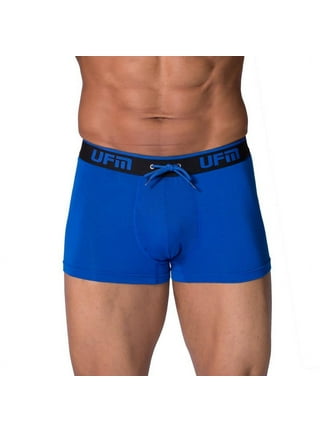UFM Mens Underwear, Polyester-Spandex Mens Briefs, Regular and Adjustable  Support Pouch Men Underwear, 40-42 waist, Gray 