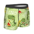 thumbnail image 4 of Uemuo Cute Dinosaurs Cartoon Pattern Men's Boxer Briefs,Trunk Anti-Chafing,Comfortable, Durable, and Stylish Underwear-, 4 of 9