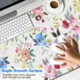 thumbnail image 2 of Long Mouse Pads for Desk,Pioneer Flower Floral Print Pattern Desk Mats on Top Of Desks, Desk Mouse Pad Extra Large with 3mm Non-Slip Base and Stitched Edge for Gaming,Office,Work,Home 47.3"x23.6", 2 of 6
