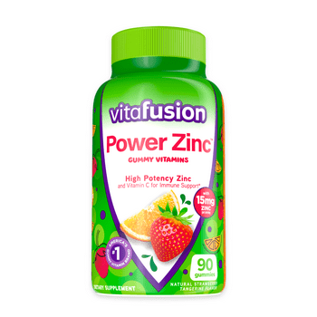 vitafusion Power Zinc Gummy s, Strawberry Tangerine Flavored Immune Support (1), 90 Count