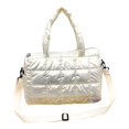 thumbnail image 1 of Bolso de hombro de invierno para mujer, informal, de nailon, de gran capacidad, impermeable Amarillo claro, 1 of 7