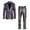 Multicolour, variant on Mens Metallic Shiny Suits Disco Sequin Blazer and Pants 2 Piece Sets for Party Prom