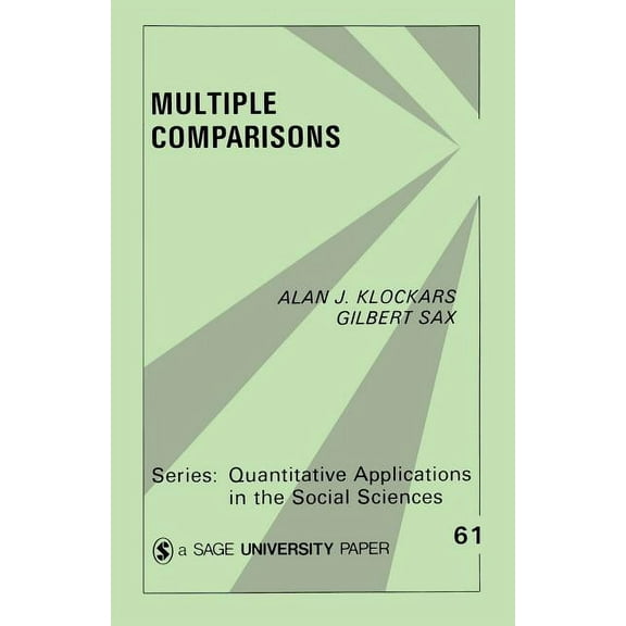 Quantitative Applications in the Social  Multiple Comparisons, Book 61, (Paperback)