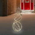 thumbnail image 2 of Northlight Open Design Stacked Christmas Ornaments Outdoor Decoration - 51" - Gold - Warm White, 2 of 6