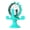blue, variant on Interactive Cat Slow Feeder Toy with Windmill Design, Suction Cup Base, Treat Dispenser for Boredom Relief & Anxiety Reduction, ABS Material, Blue