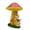 Yellow rabbit readin, variant on Weather Resistance Resin Rabbits Mushroom Statin Resin Figurine Sculpture with Solar Power Light for Garden Yard Use