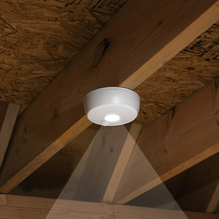 Mr. Beams MB980 Battery Operated Indoor Outdoor Motion Sensing LED Ceiling Light White