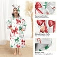 thumbnail image 4 of joogoo Wearable Blanket Hoodie for Bows Christmas Oversized Sherpa Hooded 3-14 YR M, 4 of 7