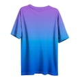 thumbnail image 7 of YgkuHd Women's Plus Size Crew Neck Short Sleeve T-Shirt – Solid Color Casual Loose Fit Spring Summer Tops for Curvy Women (XL to 5XL), 7 of 7