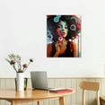 thumbnail image 3 of Acheng African American Wall Art Black Woman Wall Art Graffiti Painting Poster Abstract Wall art Afro Black Girl Hairstyle Canvas Wall Art Modern Home Decoration For Living Room 12x16 in, 3 of 5