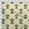 thumbnail image 3 of oneOone Cotton Flex Fabric Leaves|Bird & Floral Block Printed Craft Fabric BTY 40 Inch Wide, 3 of 4