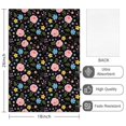 thumbnail image 2 of 2 Pcs Pioneer Flower Floral Print Pattern Kitchen Towels, Funny Microfiber Dish Towel Set, 18" X 26" Tea Towels, 2 of 6