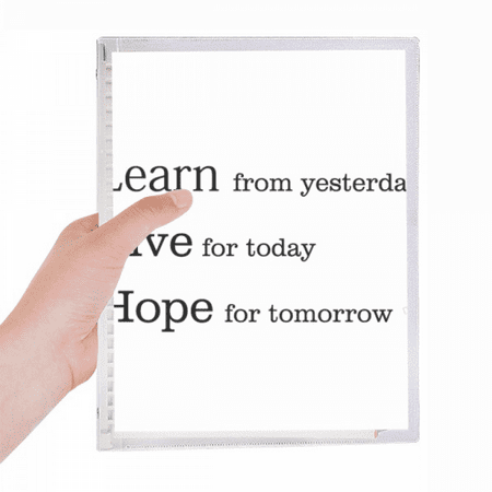 learn live hope quote notebook loose diary refillable journal statiry