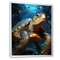 thumbnail image 2 of Designart "Baroque Elegance" Animals Turtle Floater Framed Wall Decor, 2 of 5