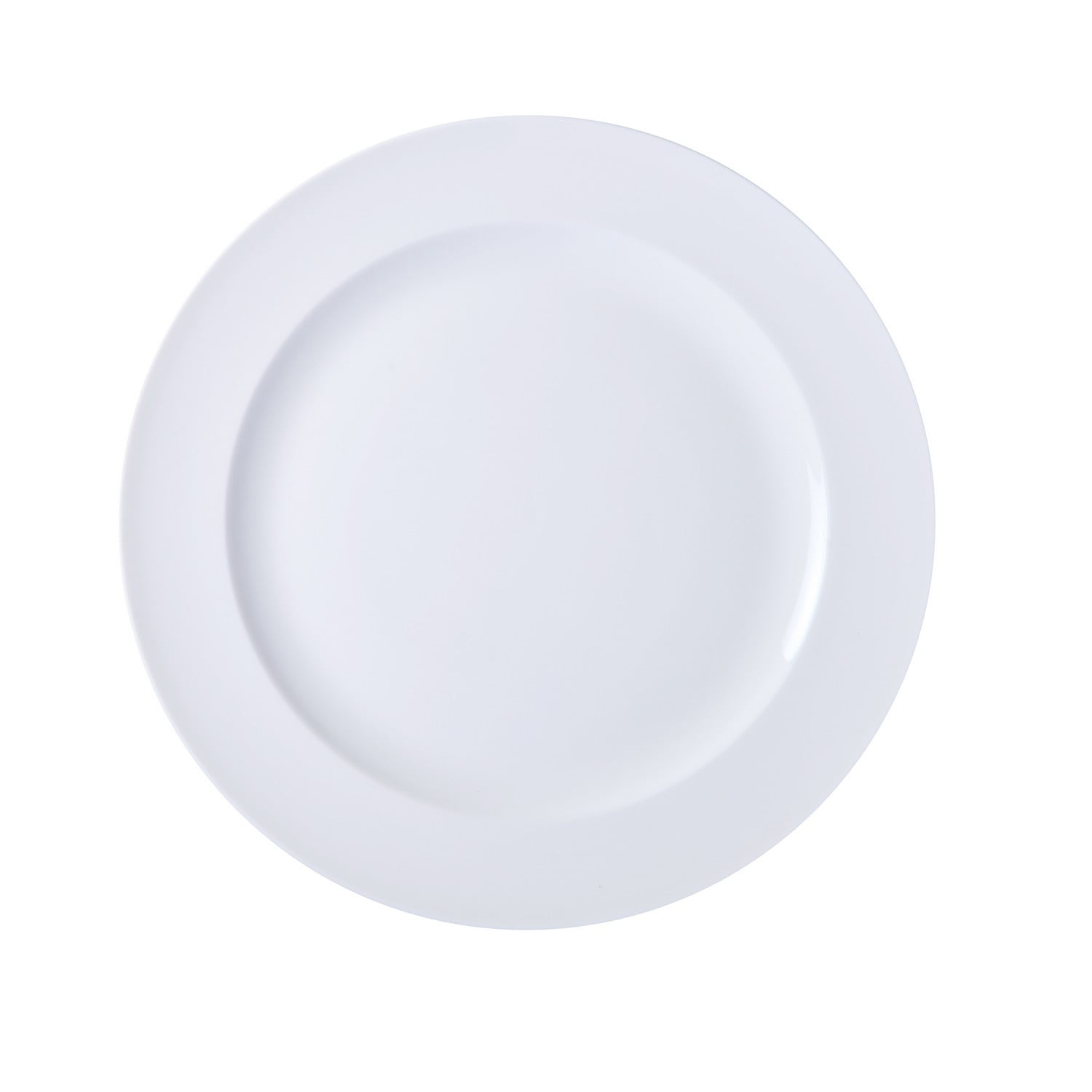 London, Round Dinner Plate, 9 1/4"Dia., Porcelain, White