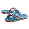 thumbnail image 1 of Comwarm Four Seasons Slippers For Women Open Toe Anti-Slip Home Shoes Adjustable Cozy Slides Printed Sandals With Arch Support tzw, 1 of 7