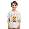 thumbnail image 6 of XEGLSBU Shirts for Girls 7-8 Preppy Kids Graphic Print Short Sleeve T Shirt Casual Crew Neck Tee for Girls Boys Youth Blend Top White Size 6-7 Years, 6 of 6