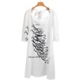 thumbnail image 3 of Robe à Encolure Carrée Design Calligraphie Persane Robe d'Été Douce Femme Élégante Robe à Imprimé Licou Calligraphie Persan Persia, 3 of 4