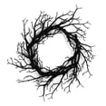 thumbnail image 4 of Halloween Black Twig Wreath 22 Inch Spooky Decorative Wreath for Front Door, Wall, or Mantel, 4 of 5