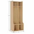 thumbnail image 2 of Coat Locker with 2 Sections – 4 Storage Cubbies and 4 Hooks – Durable Organizer for Home, Study Room, Nursery, Kindergarten, 2 of 6