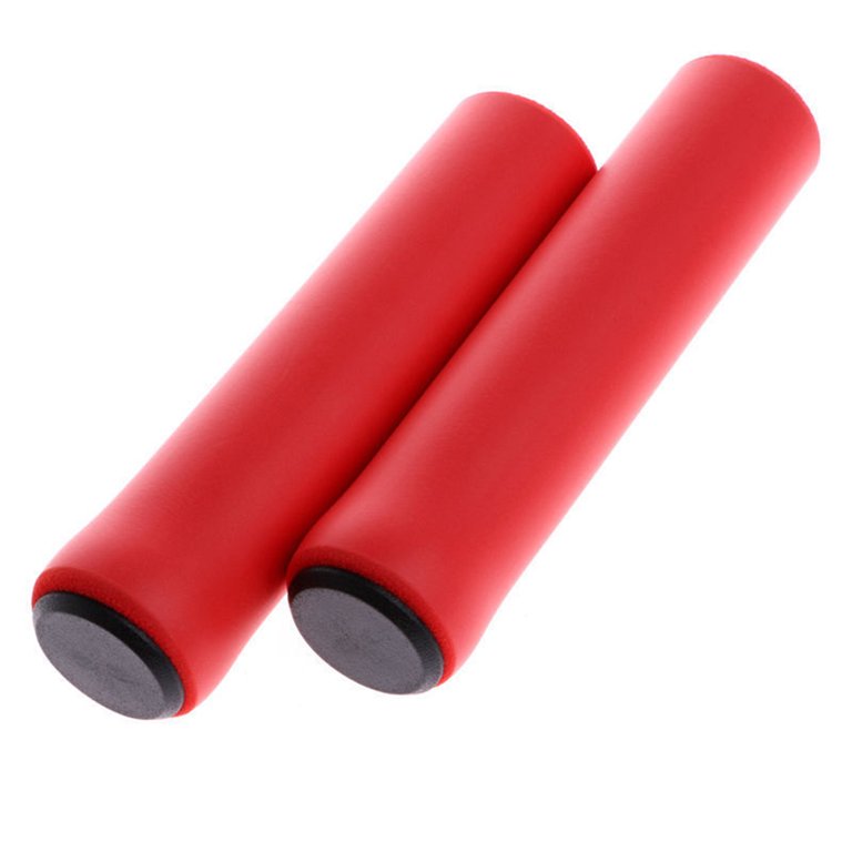 1pair Soft Bike Guidon Cover Anti-slip Silicone Strong Support Grip Housse  de protection pour VTT