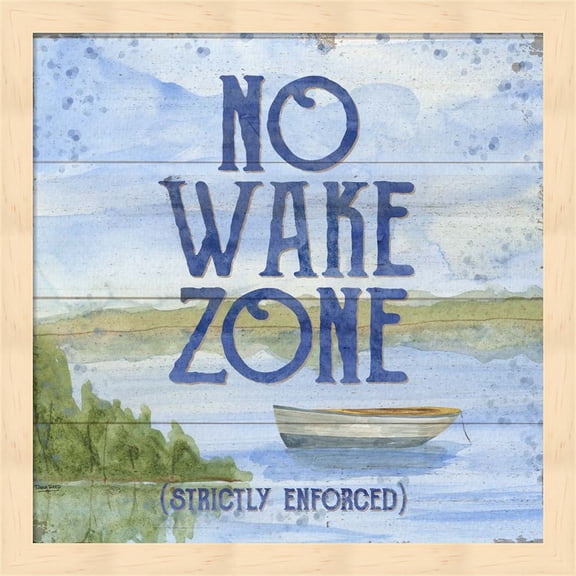 Lake Living II (no wake zone) by Tara Reed, Framed Wall Art, 13.25W x 13.25H