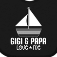 thumbnail image 4 of Inktastic Gigi and Papa Love Me Boys Grandson Boys Baby Bib, 4 of 4