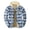 Dark Blue, variant on XMMSWDLA Mens Plus Top Thick Quilted Plaid Printed Jacket Hooded Warm Cotton-padded Jacket