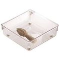 thumbnail image 1 of Interdesign 0469908 Linus Drawer Organizer, 6 x 6 x 2 in., Plastic - Clear, 1 of 3