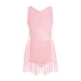 thumbnail image 3 of TSSOE Lyrical Dance Dress for Girls Latin Jazz Ballet Dance Leotard Dress Skating Ballroom Dancewear Pink 12, 3 of 5