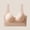 Beige, variant on Women Solid Seamless Wide Strap Wireless Bra, Supportive Sports Back Smoothing Bra for Large Bust Minimizer Blue XL(XL)
