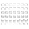 thumbnail image 1 of Shisuyan Adjuster Buckle Rectangular Nickel Plated Iron 50Pcs 1X0.7X0.1In, 1 of 9