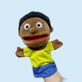 thumbnail image 1 of Marionetas de mano, juguete para padres e hijos, ventrílocuo, figura de medio cuerpo africana negra, juguete interactivo de marionetas de mano, juguete de peluche, 1 of 6