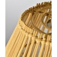 thumbnail image 4 of Lada 13 in. 1-Light Indoor Brass and Woven Rattan Finish Semi-Flush Mount Ceiling Light with Light Kit, 4 of 7