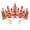 Red, variant on Callipe Bridal Crown Tiara Princess Queen Fairy Bridal Headpiece Wedding Crown Alloy Rhinestone Birthday Party Prom Gift