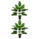 thumbnail image 2 of Matsuzay Bonsái artificial para sala de estar, simulación de árbol de plátano, decoración de plantas falsas Rojo marrón 2Conjunto, 2 of 6
